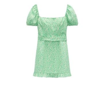 Zara Floral Linen Dress